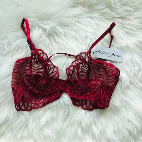 NEW SEXY FOR LOVE AND LEMONS PLUNGE LACE BRA - Picture 5 of 9